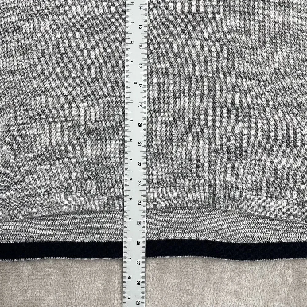 Ted Baker London Crew Neck Sweater Men 4 Large Grey‎ Linen Blend Long Sleeve